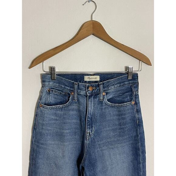 Madewell 26 Jeans The Momjean Downey Wash High Rise Stretch Denim ag375 - Picture 3 of 9